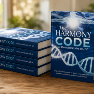 Book cover for The Harmony Code by Dr. Bernard Straile, BS, DC.